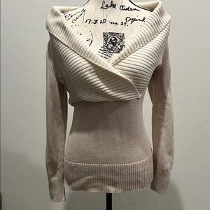 Banana Republic Off-the-Shoulder Cream Sweater